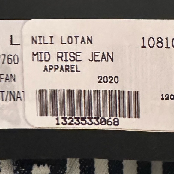Nilo Lotan mid-rise Blue & White striped jean, size 25. New w tags. - Picture 4 of 4